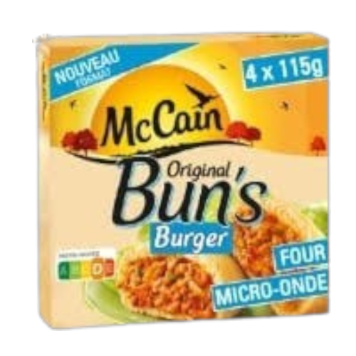 Original Bun's burger mccain 4x115g