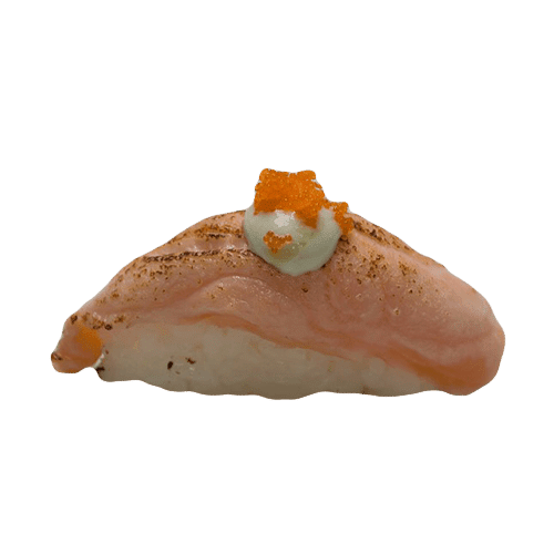 Nigiri geflambeerde zalm