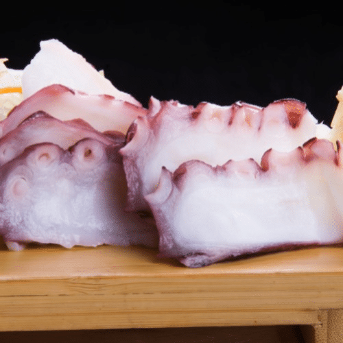 Sashimi octopus