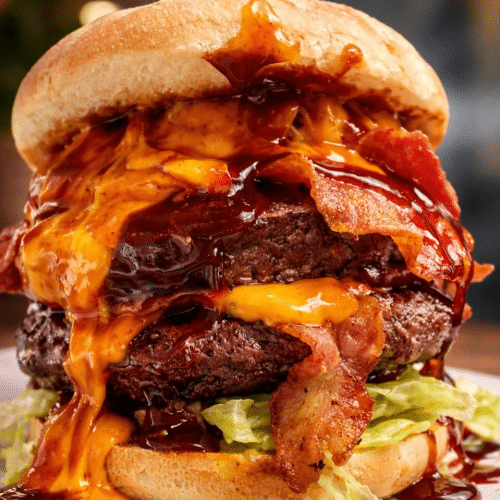 Dubbel Bacon and cheese