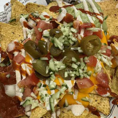 Veggie Mexican nachos