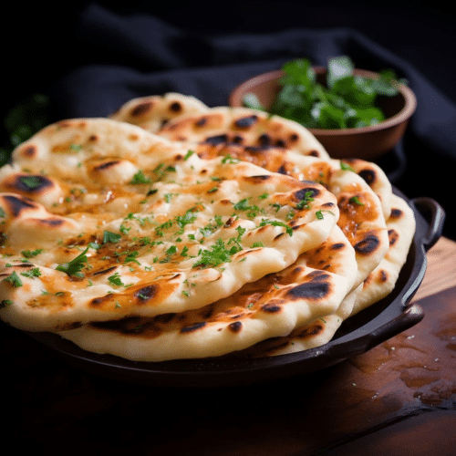 Naan met ui