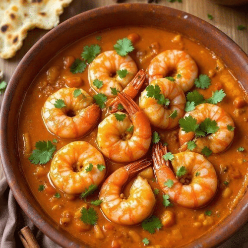 Prawn rogan josh
