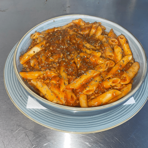 Spaghettis bolognaise gratiné,