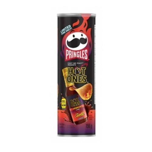 Pringles Hot Ones Los Calientes Barbacoa 156g