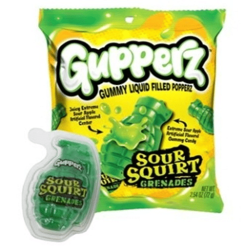 Gupperz sour squirt grenades 72g