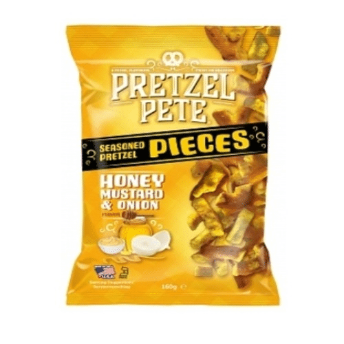 Pretzel Pete Pieces Honey, Mustard  Onion 160gr