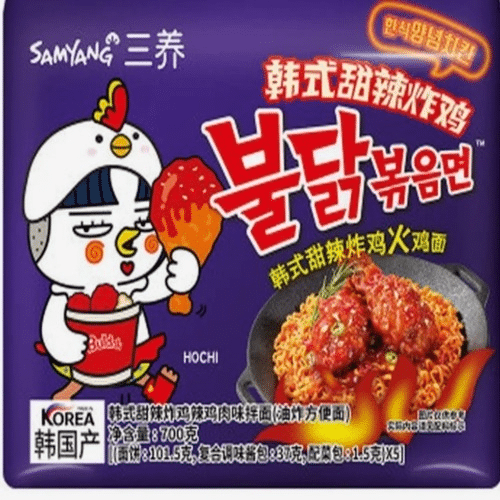buldak sweet spicy fried chicken ramen 140gr