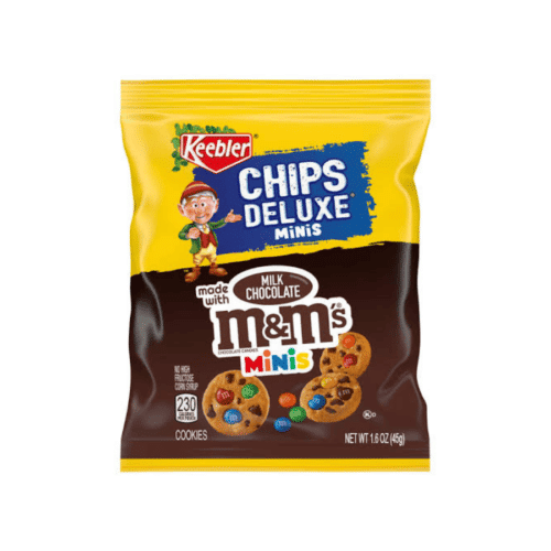 keebler chips deluxe minis m&m's 45g