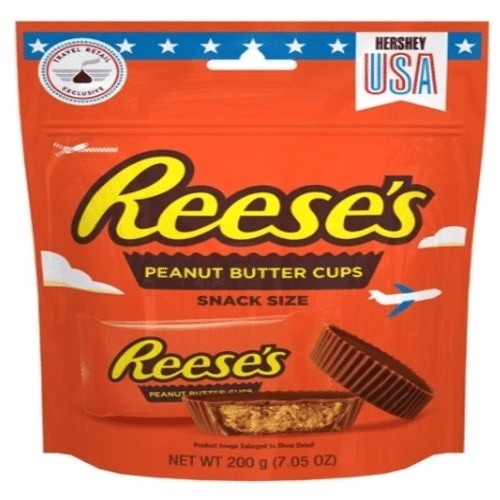 reese's peanut butter cups snack size 200gr