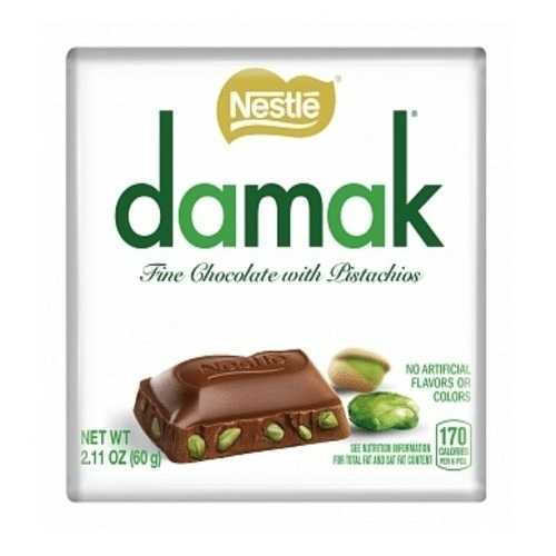 Damak Fine Chocolate with Pistachios 60g
