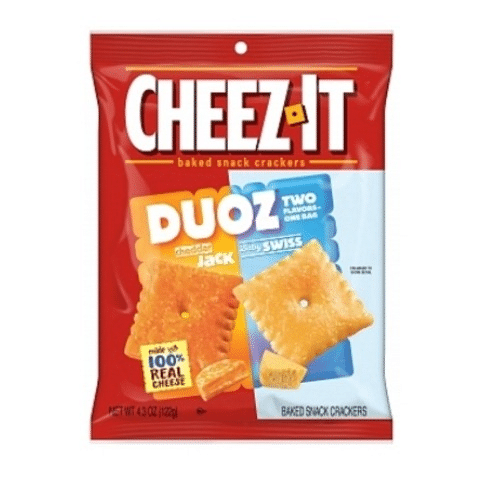 Cheez-It Duoz Cheddar Jack Baby Swiss 122g