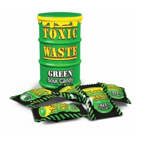 Toxic Waste Sour Candy Drum Green 42gr