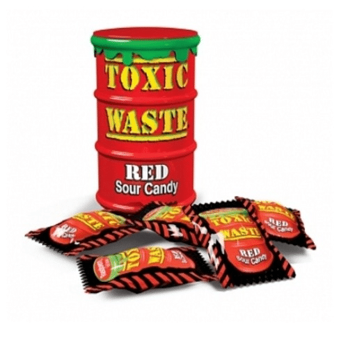 Toxic Waste Sour Candy Drum Red 42gr