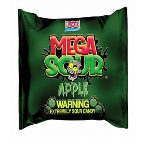 Barnetts Mega Sour Apple 104g