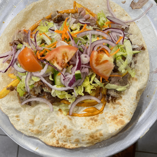 Durum kebab met friet