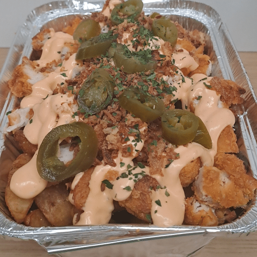 Spicy chicken cheese bowl