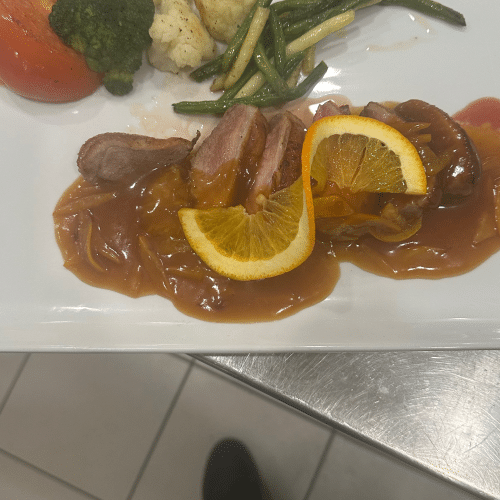 Magret de canard a l orange
