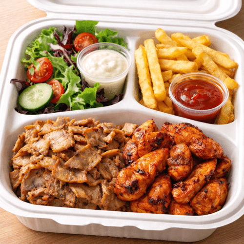 Assiette poulet mixte