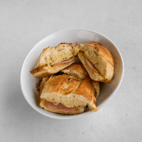 Lookbrood ham en kaas