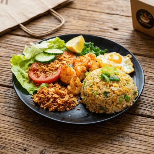 Khao Pad Kung (Scampis)