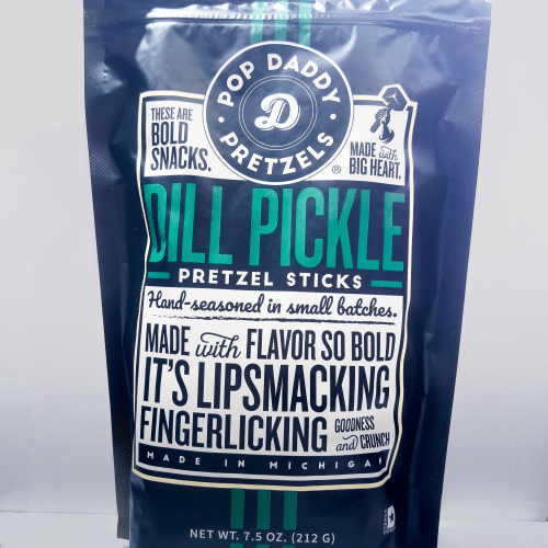 pop daddy pretzels dill pickel