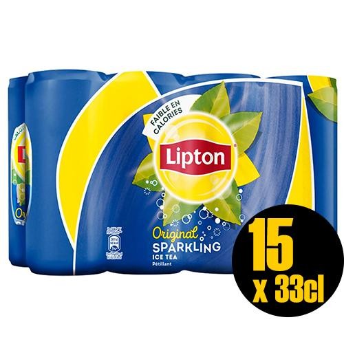 Lipton Ice Tea Sparkling Iced Tea Original Low Calorie 15 x 33 cl
