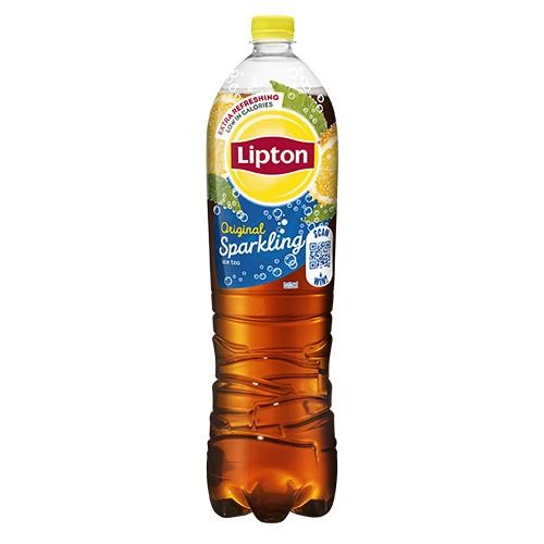 Lipton Ice Tea Sparkling Iced Tea Original low in calories 1.5 L