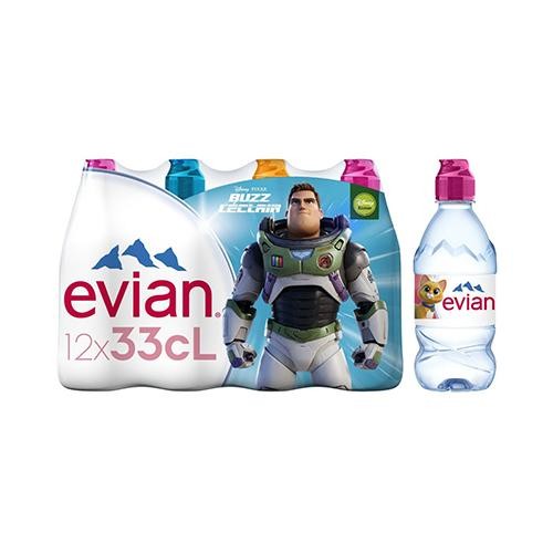 Evian Natural Mineral Water 12 x 33 cl