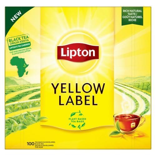 Lipton Black Tea Yellow Label 100 Tea Bags