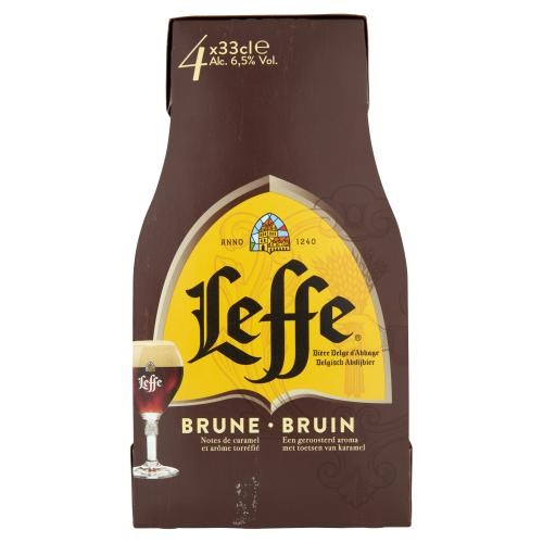 Leffe Abbey Beer Brown 6.5% 4 x 33 cl