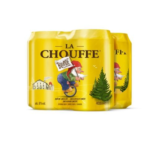 La Chouffe Blond Beer 8% ALC. Can 4 x 33 cl
