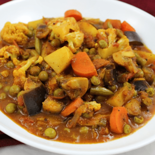 Mix veg vindaloo (vegan)