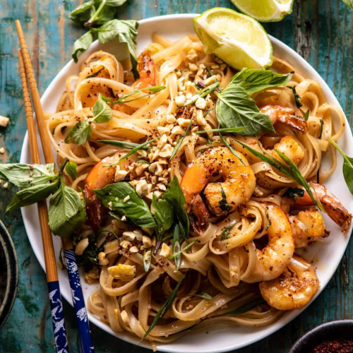 Pad thai scampi