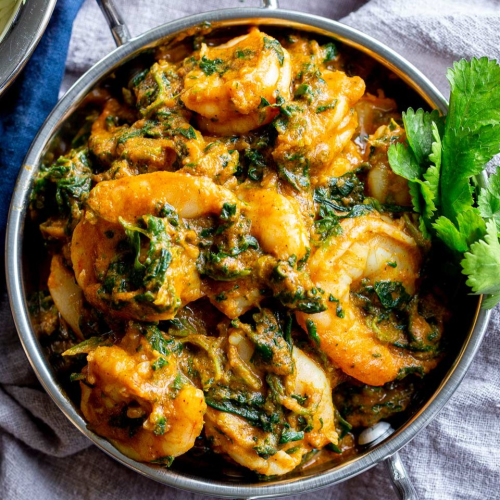 Scampi palak