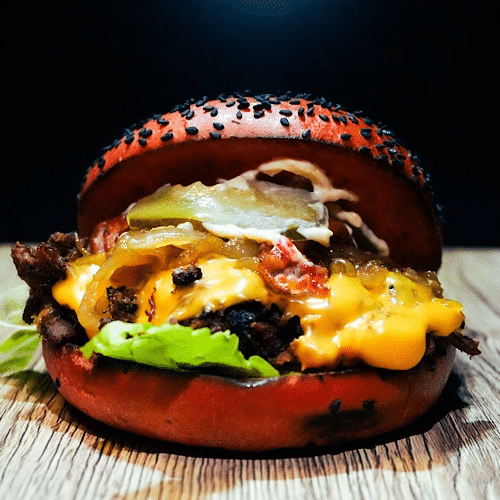 Burger Mémé effiloché bacon