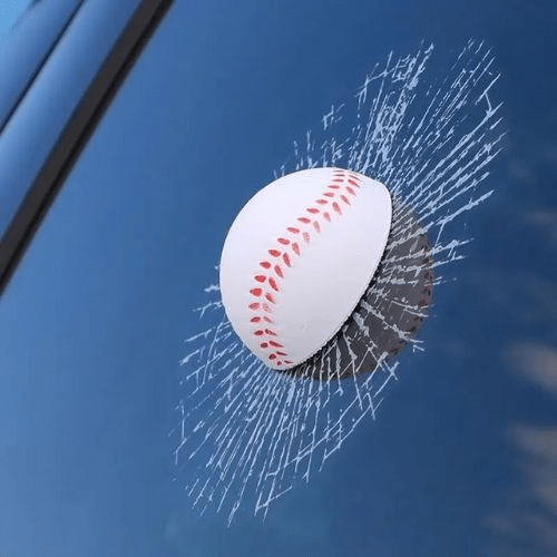 3d Honkbal Raamsticker