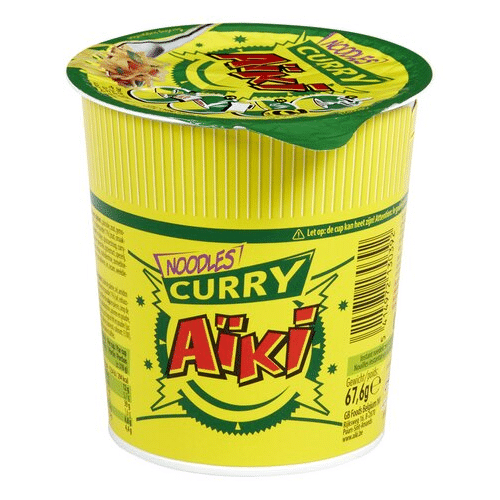 Aiki noodles curry cup 68gr