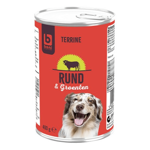 Boni hond terrine rund-groenten 400g