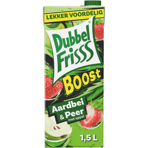 Dubbelfrisss Aardbei & Peer met Appel 1.5l