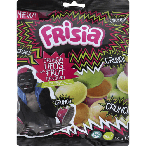 Frisia Crunchy Ufo's Fruit Flavours 36gr