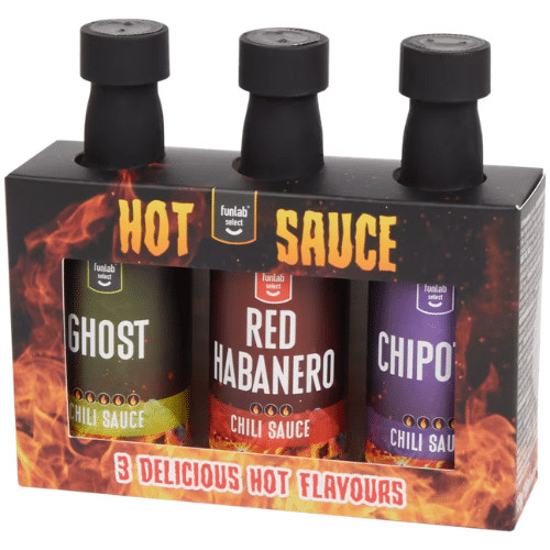 Funlab pikante chili sauzen 3 x 45ml