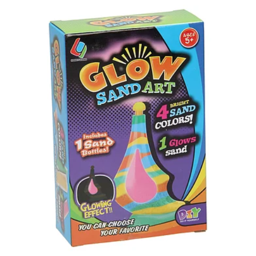 Glow-in-the-Dark Zandkunst Flesje