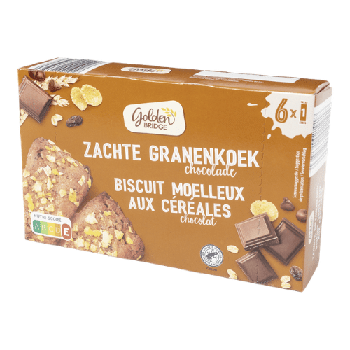 golden bridge granenkoek chocolade 195g