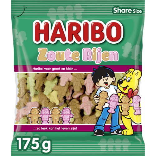 Haribo Zoute rijen 175 g