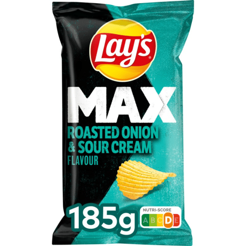 Lay's Max roasted onion & sour cream 185gr