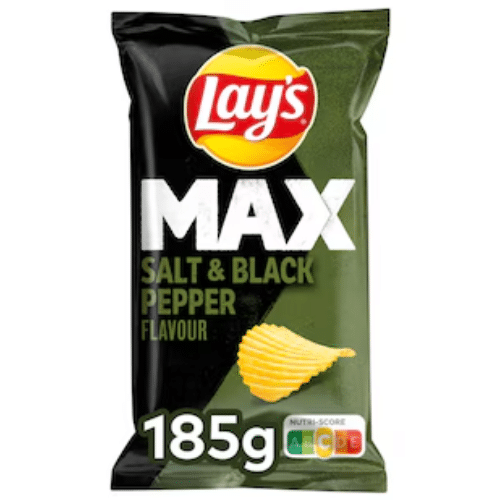 Lay's Max salt & black pepper 185 g