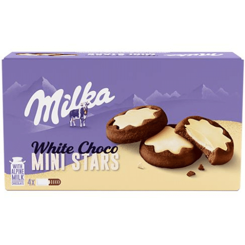 Milka Choco Mini Stars wit 4 x 6 stuks