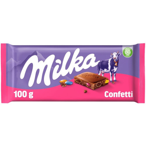 Milka Chocoladereep Confetti 90gr