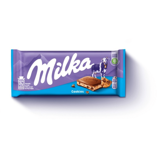 Milka Chocoladereep cookies 100gr